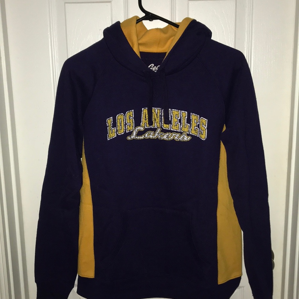 Lakers distressed two toned sweatshirt LARGE